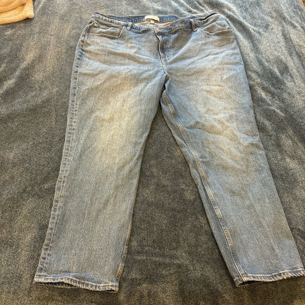 Abercrombie & Fitch Curve Love 90’s Straight Jeans